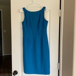 Banana Republic Teal High-Neck Pencil Dress